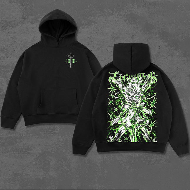 Yuno Black Clover Anime Washed T-Shirt, Hoodie 100%