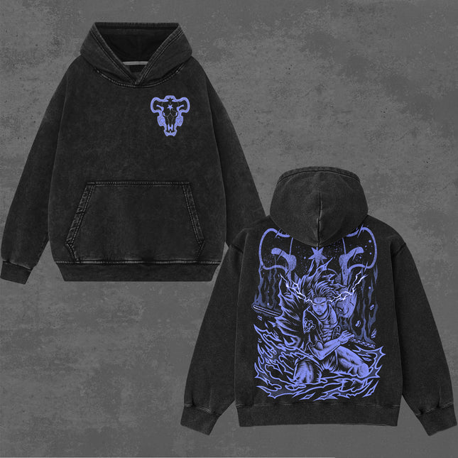 Captian Yami Black Bull Black Clover Anime Washed T-Shirt, Hoodie 100%