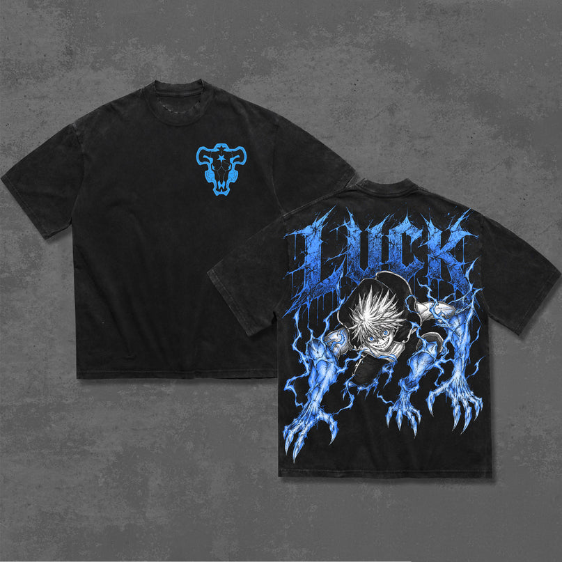 Luke Black Bull Black Clover Anime Washed T-Shirt, Hoodie 100%