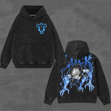 Luke Black Bull Black Clover Anime Washed T-Shirt, Hoodie 100%