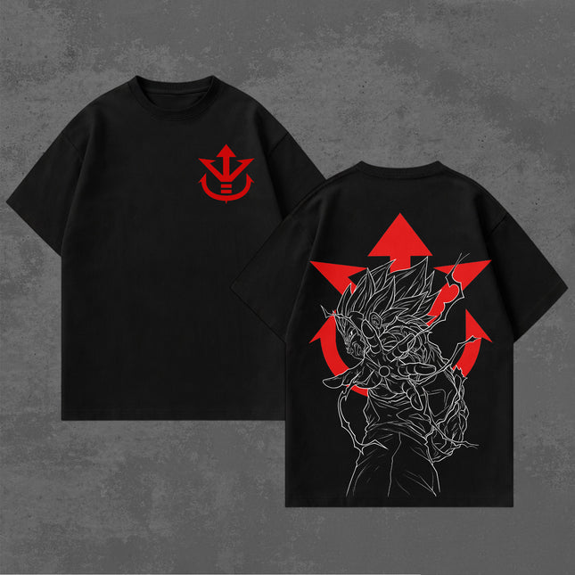Vegeta Dragon Ball Anime Washed T-Shirt 100%