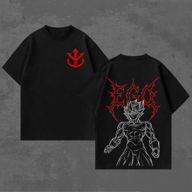 Vegeta Majin Dragon Ball Z Anime Washed T-Shirt 100%
