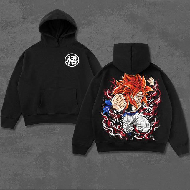 Gogeta Dragon Ball Z Anime Washed T-Shirt 100%