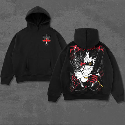 Asta Black Clover Anime Washed T-Shirt, Hoodie 100%