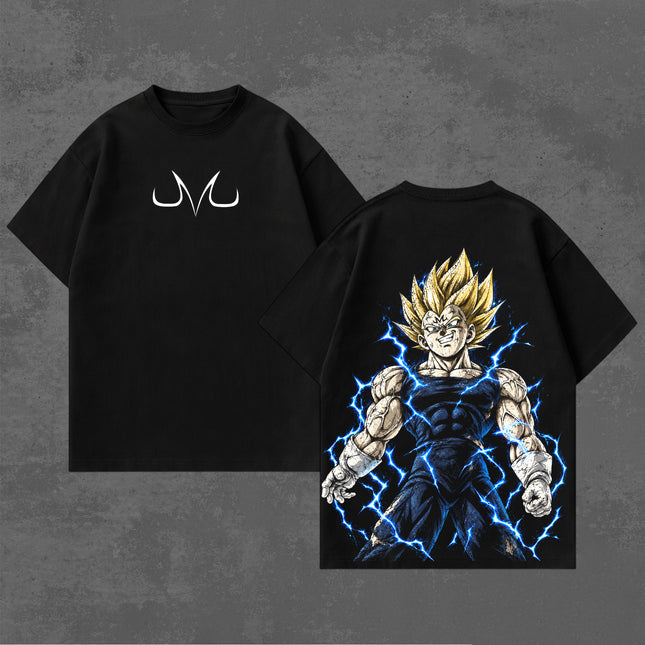 Majin Vegeta Dragon Ball Z Anime Washed T-Shirt 100%