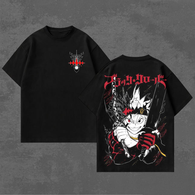 Asta Black Clover Anime Washed T-Shirt, Hoodie 100%