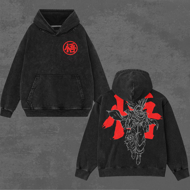 Son Gohan Super Saiyan 2 Dragon Ball Z Anime Washed T-Shirt 100%
